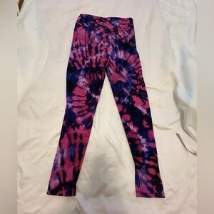 LuLaRoe women’s Leggings in Pink and Blue Tie-Dye